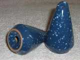 Frankoma Westwinds shakers glazed country blue